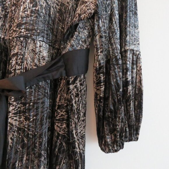 VINTAGE NINE WEST Y2K Velvet Burnout Metallic Babydoll Top Whimsigoth - Size 2X - Picture 14 of 16